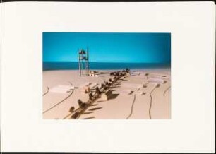 Wasserturm, Teltow Schinkelwettbewerb 1995: Mappe mit Modellfotos S. 1: Modellfoto Ansicht des Wasserturmes