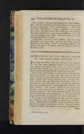 Observations on the Present State of the East-India Company.