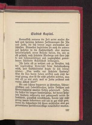 Siebtes Kapitel.