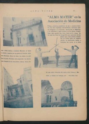 "Alma Mater" en la Asociación de Medicina