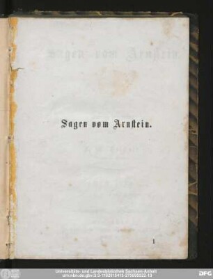 Sagen vom Arnstein