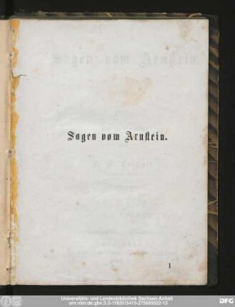 Sagen vom Arnstein