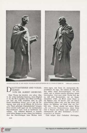 1: Dilettantismus und Volkskunst