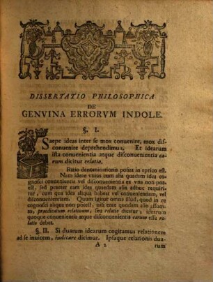 Diss. philos. de genuina errorum indole generatim spectata
