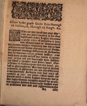 Ordonnantie van H. H. Gheroert ten xviijsten Article vanden Placcate vanden xxviijsten. Septembris 1617 : Nopende de Vagabonden en Bedelaers, etc.