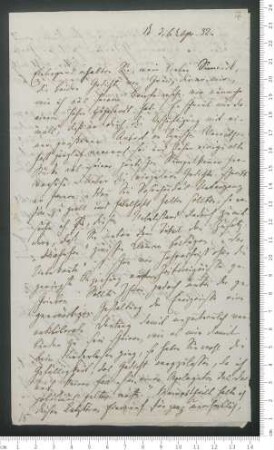 Brief von Moritz Veit an Adelbert von Chamisso