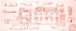 Gsaenger, Gustav; München, Theatinerstr.; Bayerisches Kultusministerium, Erweiterung - Mitteltrakt, Bauteil D, Fundamente (Grundriss)