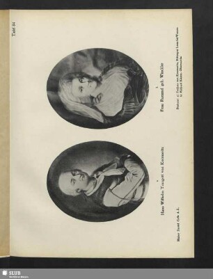 a) Hans Wilhelm Traugott von Koenneritz - b) Frau Rummel geb. Winckler