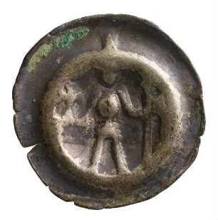 Münze, Hohlpfennig, 14.Jh./15.Jh