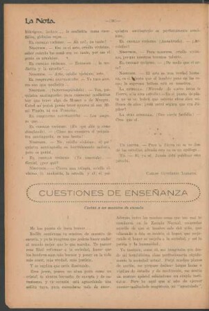 Cuestiones de enseñanza : Cartas a un maestro de escuela