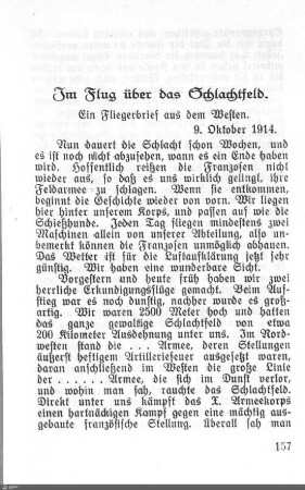 Im Flug über das Schlachtfeld
