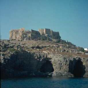 Lindos (Rhodos). Johanniter-Kastron, Johanniter-Kastron auf dem Ostkap