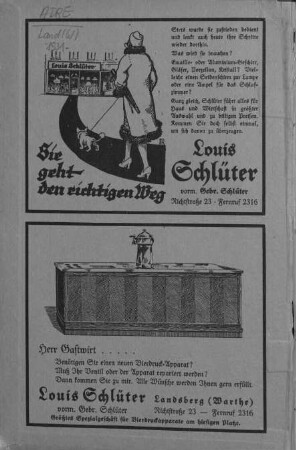 Adreßbuch Landsberg (Warthe) und Bürgerwiesen