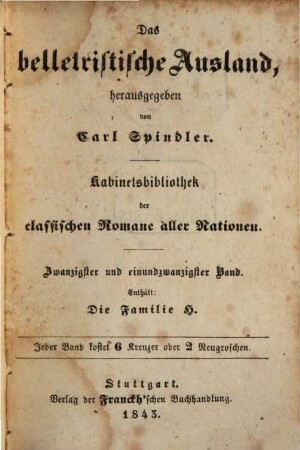 Die Familie H. : Skizze aus dem Alltagsleben