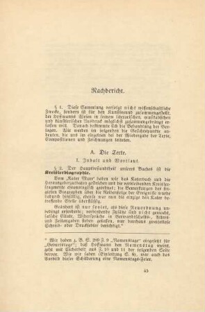 I. Inhalt und Wortlaut