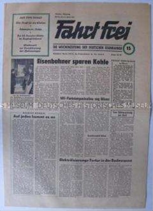 Wochenzeitung für Eisenbahner "Fahrt frei"