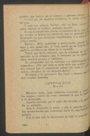 Capítulo XVIII - Mudo