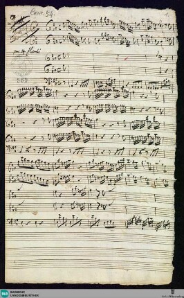 Concertino - Mus. Hs. 352 : fl (4), bc; A; BrinzingMWV 8.20