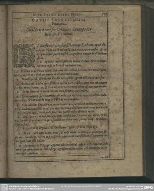 Caput Trigesimum Primum. Chaldaica versio Onkelos, interprete Ben. Aria Mont.