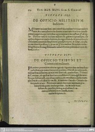 Titulus XLV. De Officio Militarium Iudicum