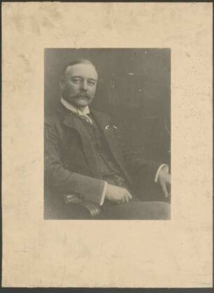 Porträt von Joachim Gans Edler zu Putlitz, Generalintendant des Königlichen Hoftheaters Stuttgart (1860-1922)