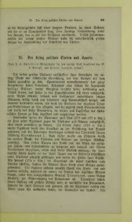 Der Krieg zwischen Theben und Sparta