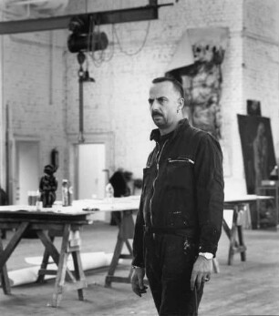Jörg Immendorff (1945-2007; deutscher Maler, Bildhauer und Kunstprofessor; german painter and sculptor). 1987