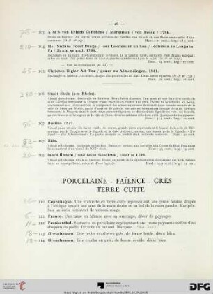 Porcelaine - Faience - Grés Terre Cuite