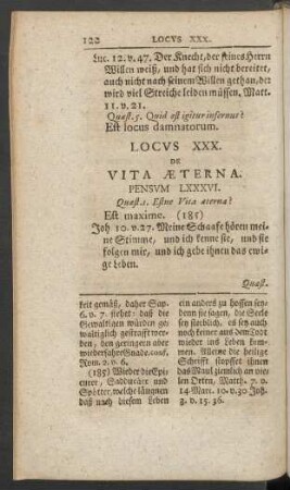 Locus XXX. De Vita Aeterna