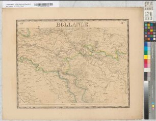 Nouvelle Carte de la Hollande, d'apres Krayenhoff et les meilleures cartes connues. 24 feuilles. Etablissement Géographique de Bruxelles, Fondé par Ph. Vander Maelen. Blatt 19. Arnhem.