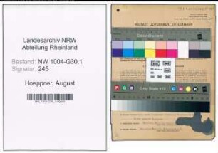 Entnazifizierung August Hoeppner , geb. 20.07.1901 (Spediteur)
