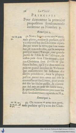 Principes Pour démontrer la premiére proposition fondamentale contenue au Nombre 9.