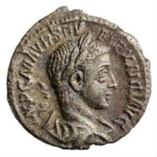 Münze, Denar, 223 n. Chr.