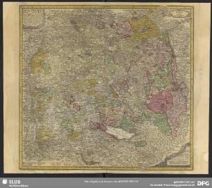 Circuli Sueviae Mappa ex subsidiis Michalianis delineata ...