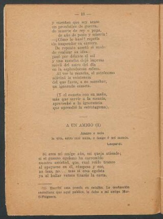 A un amigo