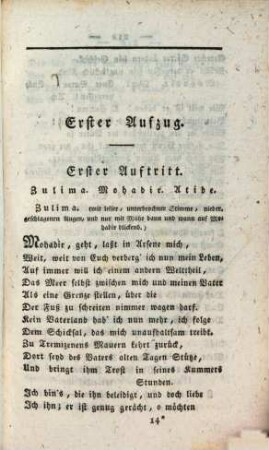 Zulima : ein Trauerspiel in vier Aufzügen