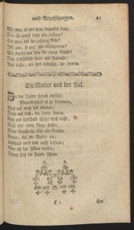 Die Natter und der Aal