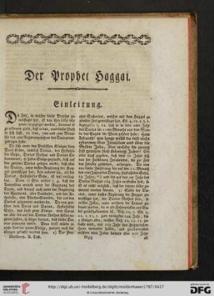 Der Prophet Haggai