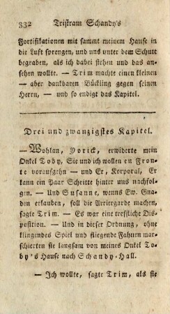 Drei und zwanzigstes Kapitel
