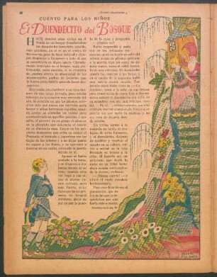 El duendecito del bosque : Cuento para los niños