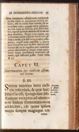 Caput VI. Nutrimentum per radicem assumtum elevatur