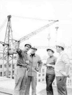 Überprüfung der Baustelle des VEB TGA Berlin