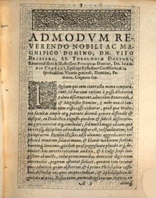 Disputatio Philosophica De Universali Logico