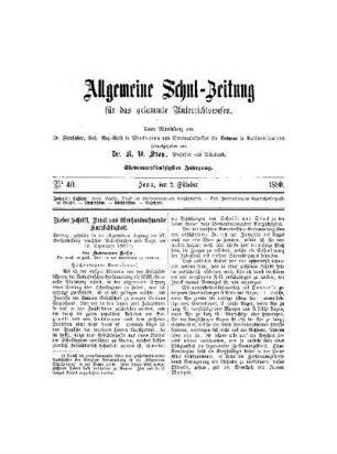 Ueber Schrift, Druck und überhandnehmende Kurzsichtigkeit