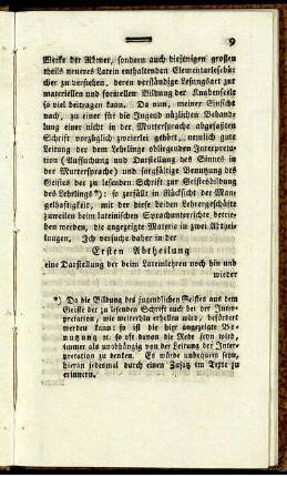 Ersten Abtheilung.