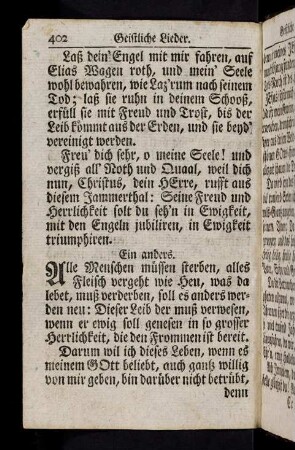 402-414, Alle Menschen müssen sterben...