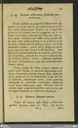 §. 34. Gentium differentiae sigillatim pertractantur
