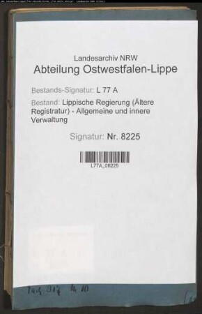 Straßenbau.- Straßenzug I.- Distrikt 9 Luherheide - Leuchte