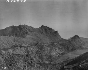 Die Serra de Tramuntana mit Puig de l'Ofre : Blick vom Puig de l'Ofre über das Gebirge Serra de Tramuntana mit dem Puig Major