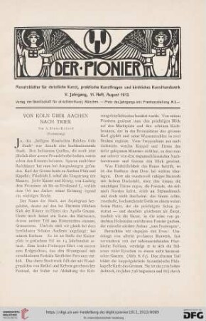 11. Heft, August 1913
